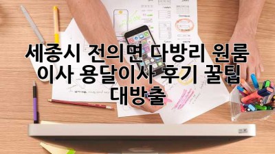 세종시 전의면 다방리 원룸 이사, 용달이사 후기: 꿀팁 대방출!